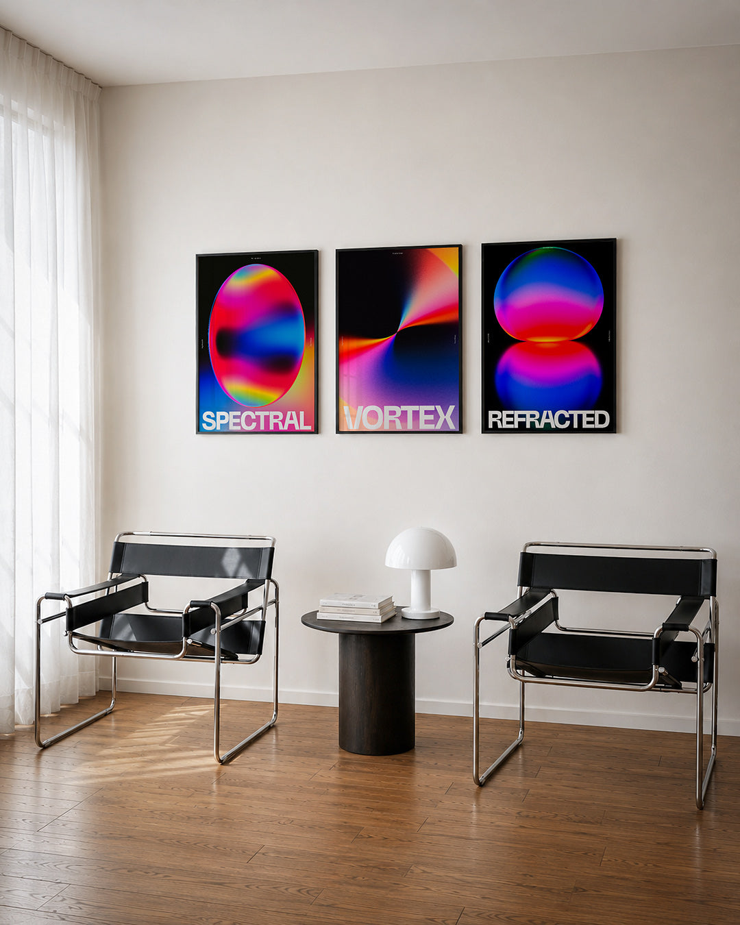 Kleurrijke bol Posterset