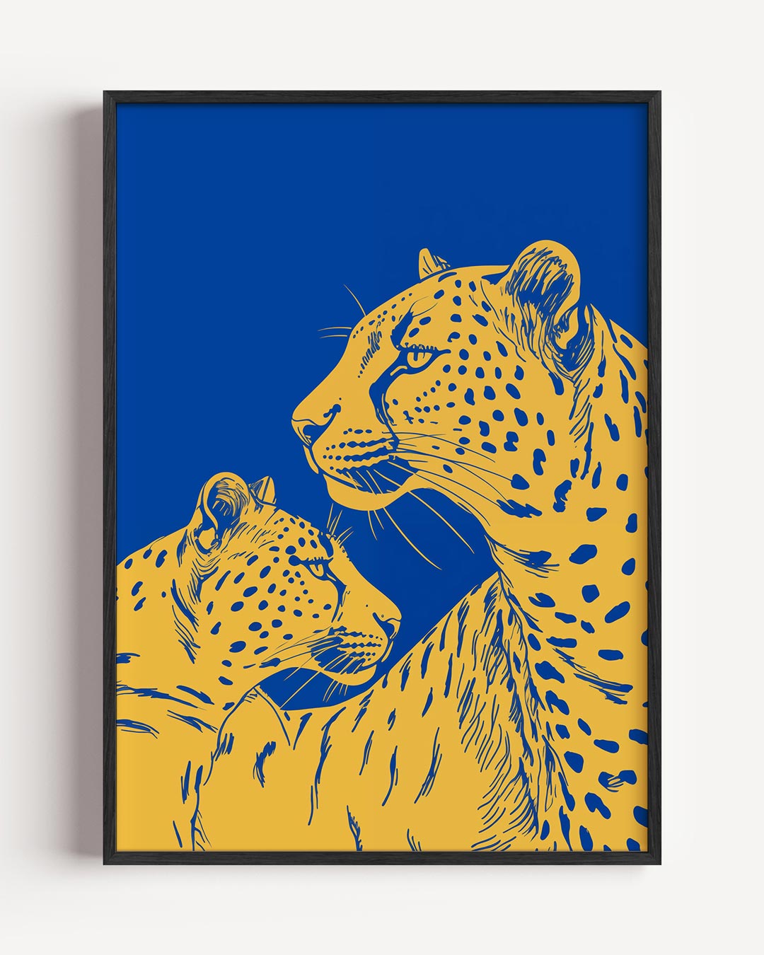 Elegante Luipaard Liefde Poster-WallArtistic