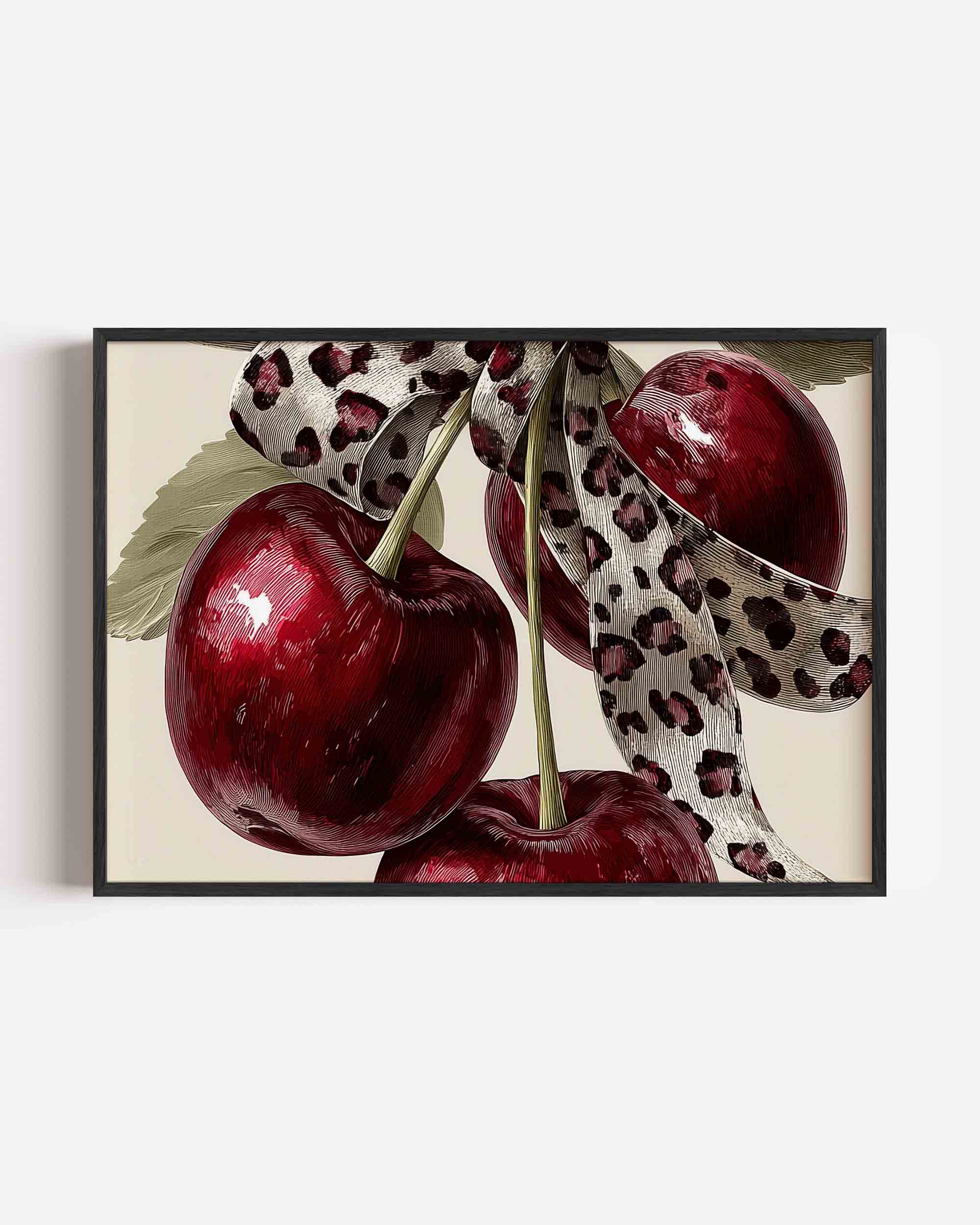 Kersen met lint Poster