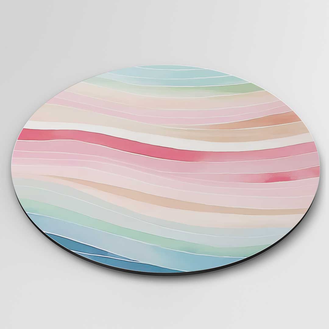 Kleurrijke Golf Muurcirkel-WallArtistic
