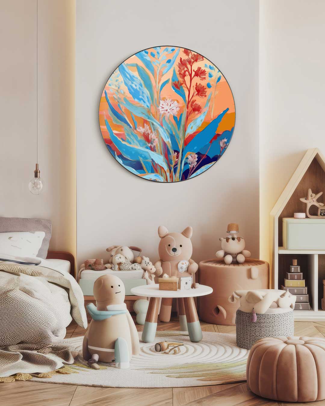 Fleurige Natuur Inspiratie Muurcirkel-WallArtistic