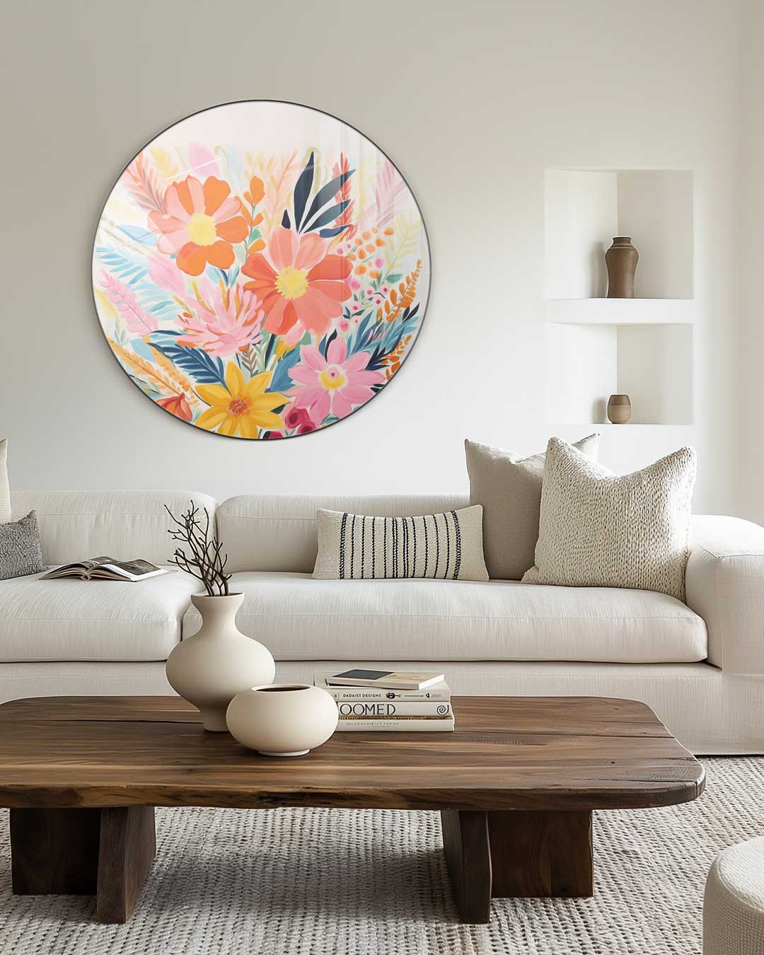 Bloemenpracht Muurcirkel-WallArtistic