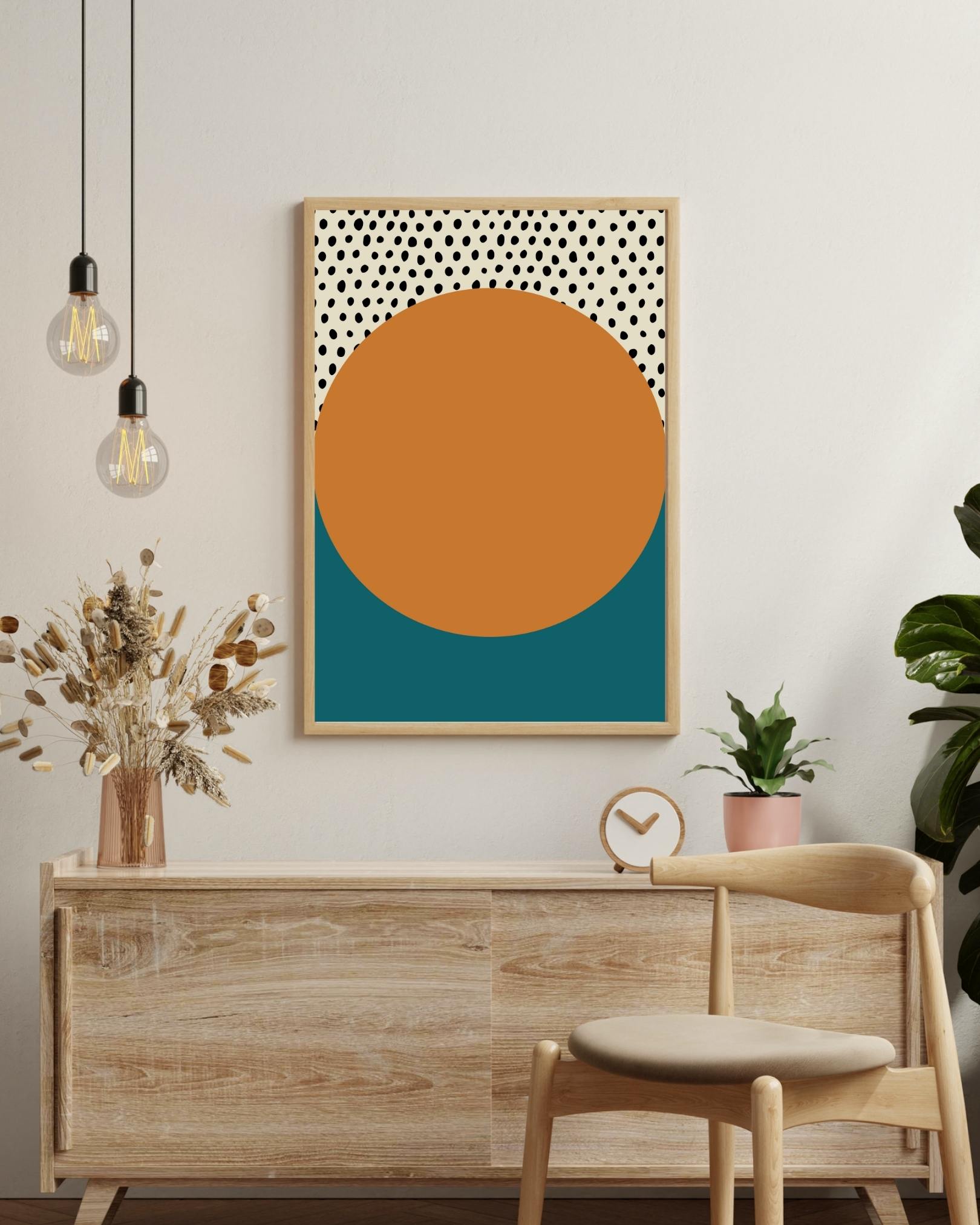 Zwart & geel Poster