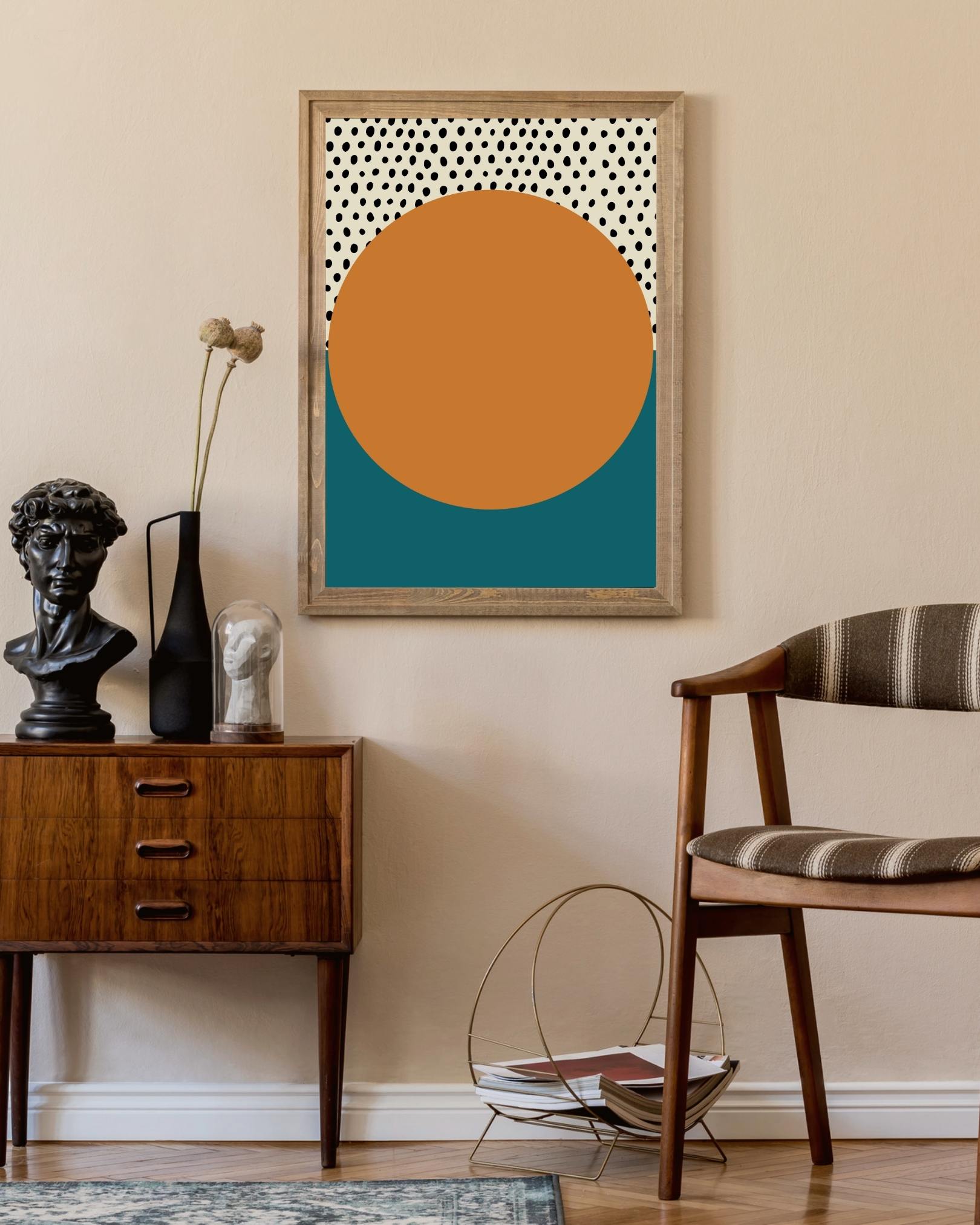 Zwart & geel Poster