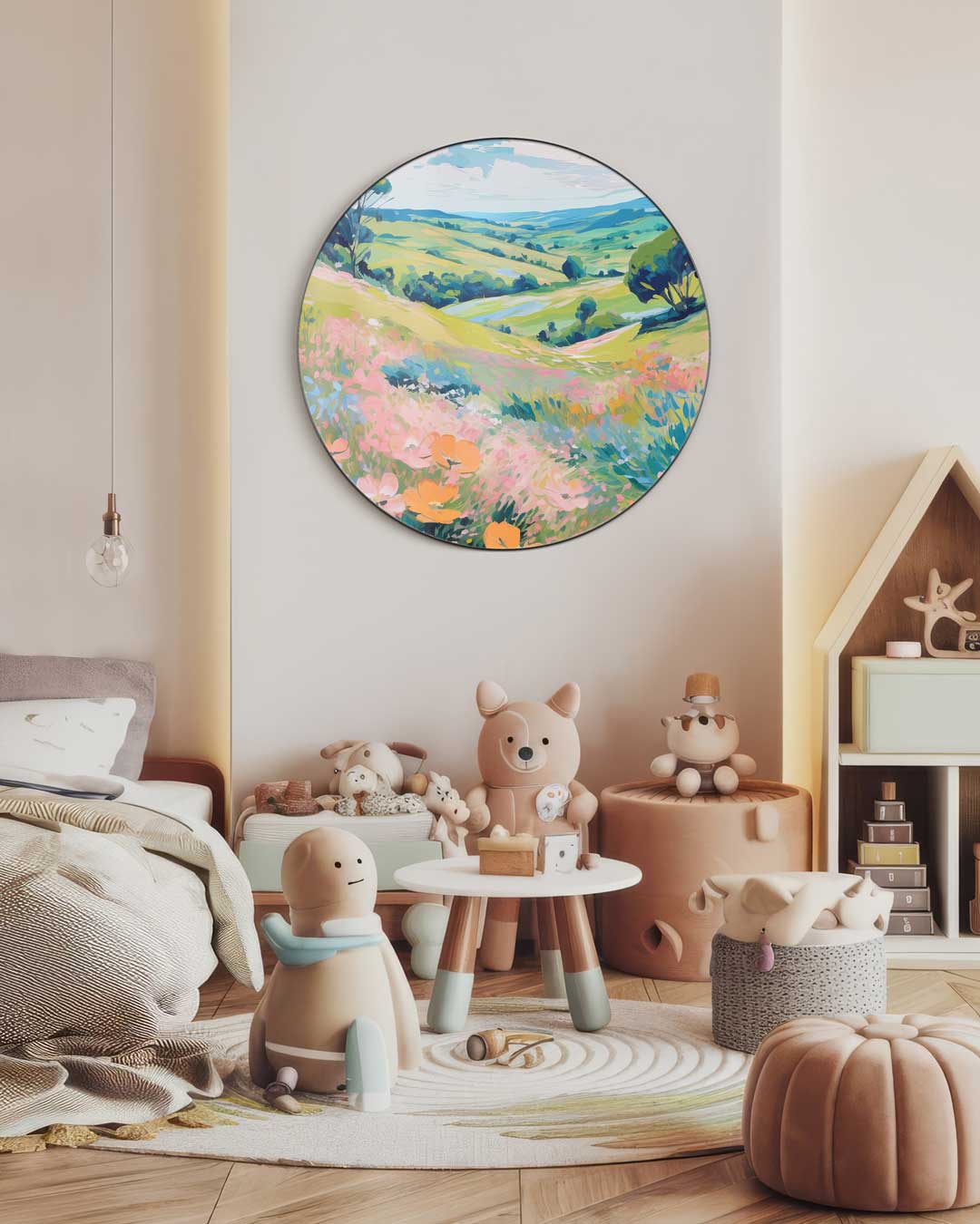Landschapsdroom Muurcirkel-WallArtistic