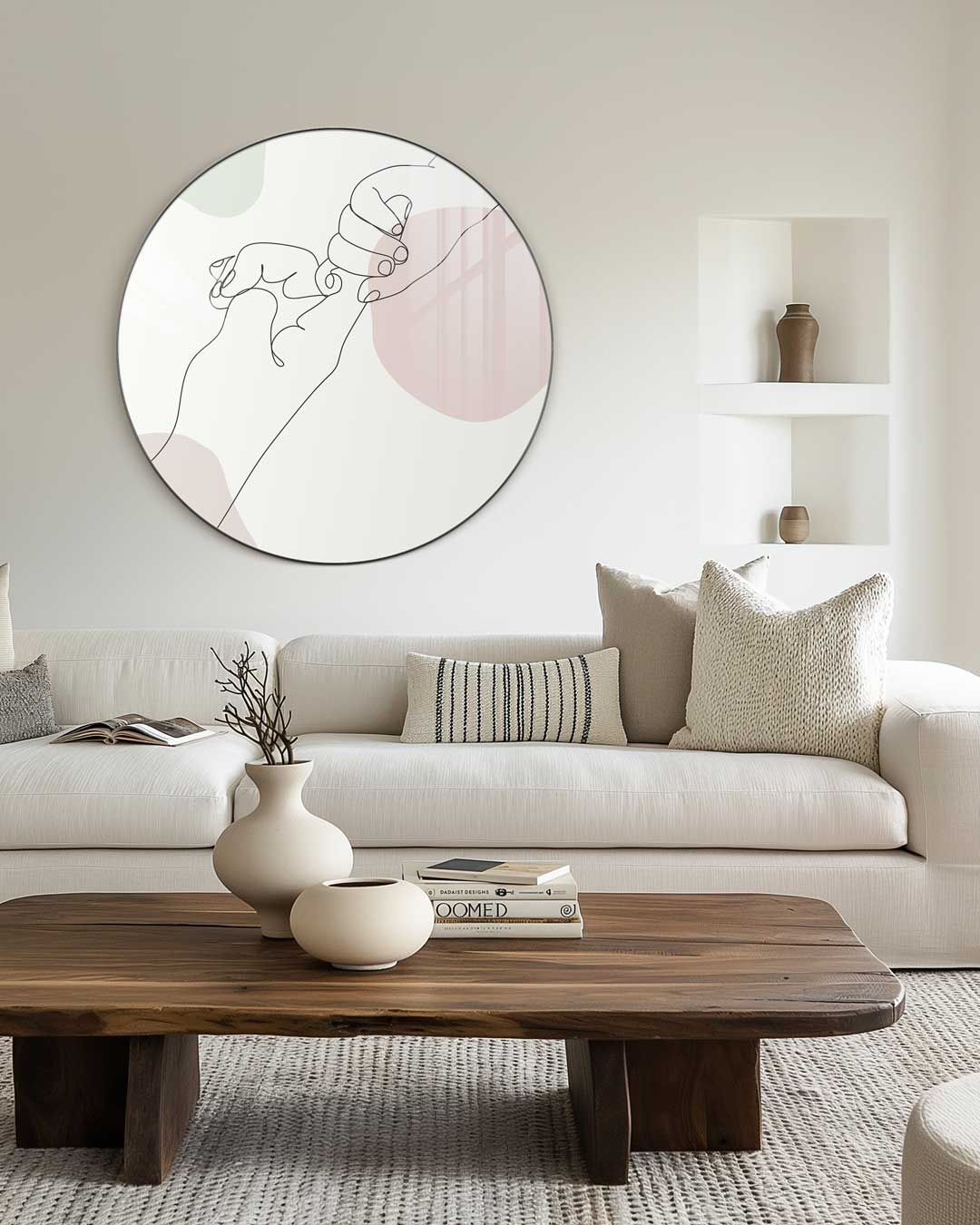 Samen Verbonden Kunst Muurcirkel-WallArtistic