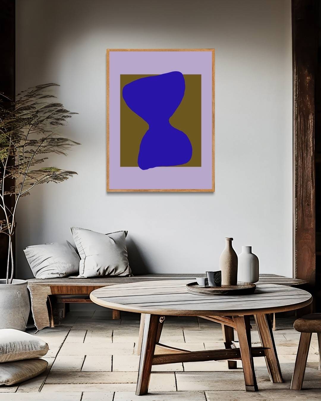 Abstract hourglass Poster