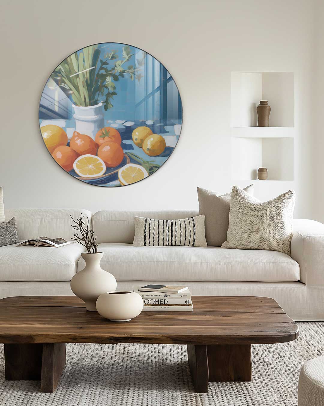 Frisse Citrus Muurcirkel-WallArtistic