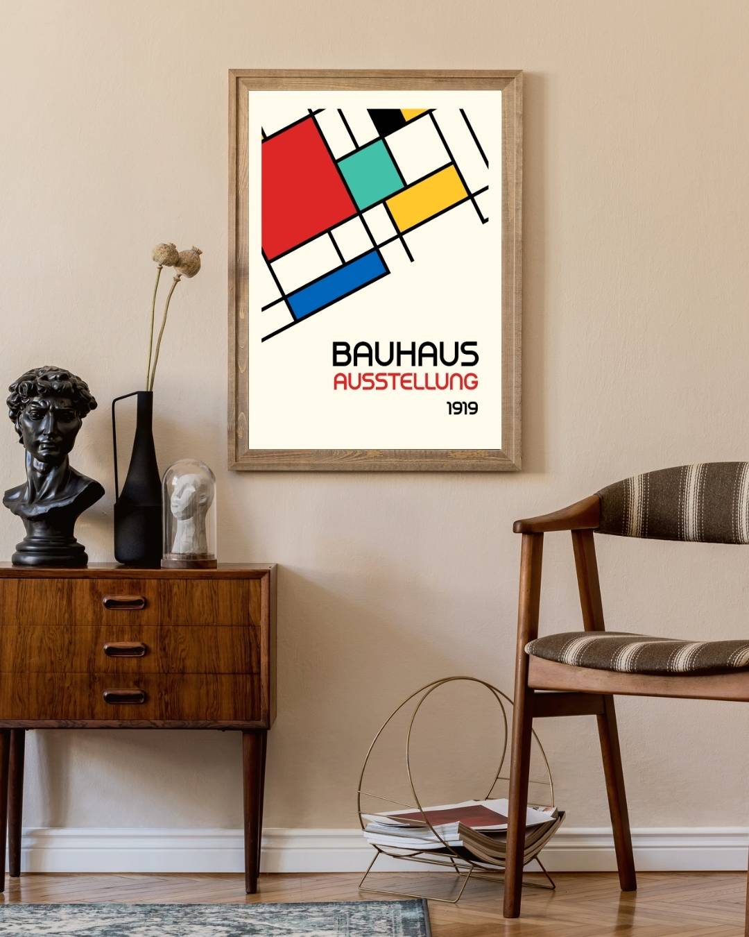 Blauwe blokken Poster
