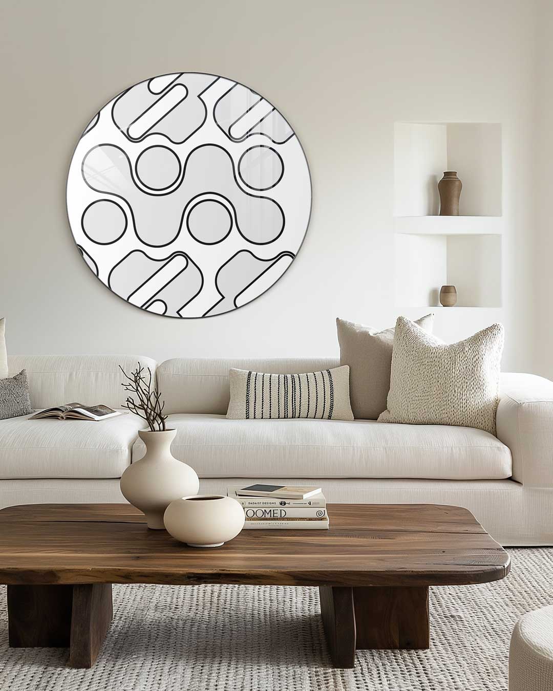 Strakke Moderne Muurcirkel-WallArtistic