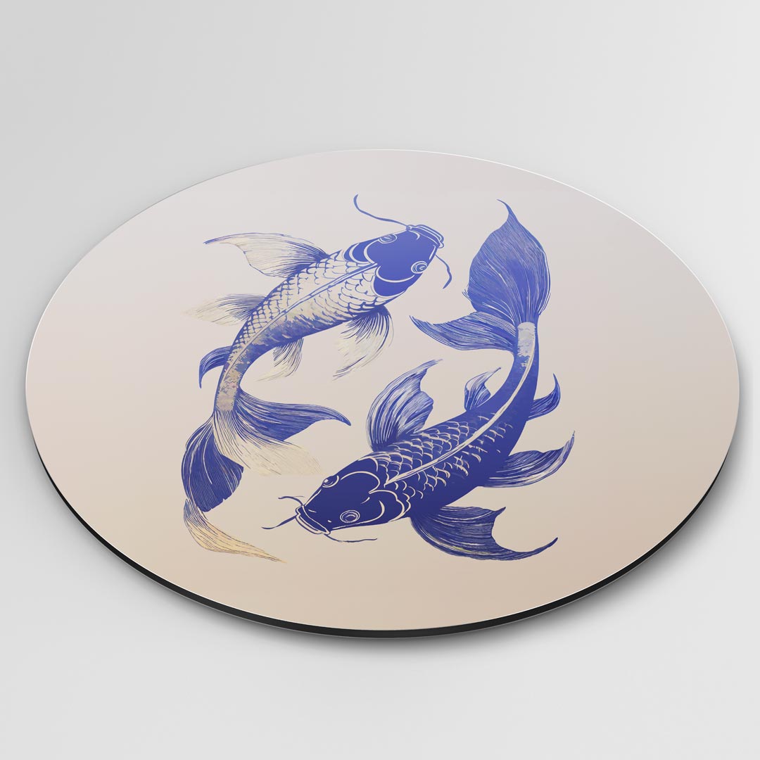 Koi Vissen Muurcirkel-WallArtistic
