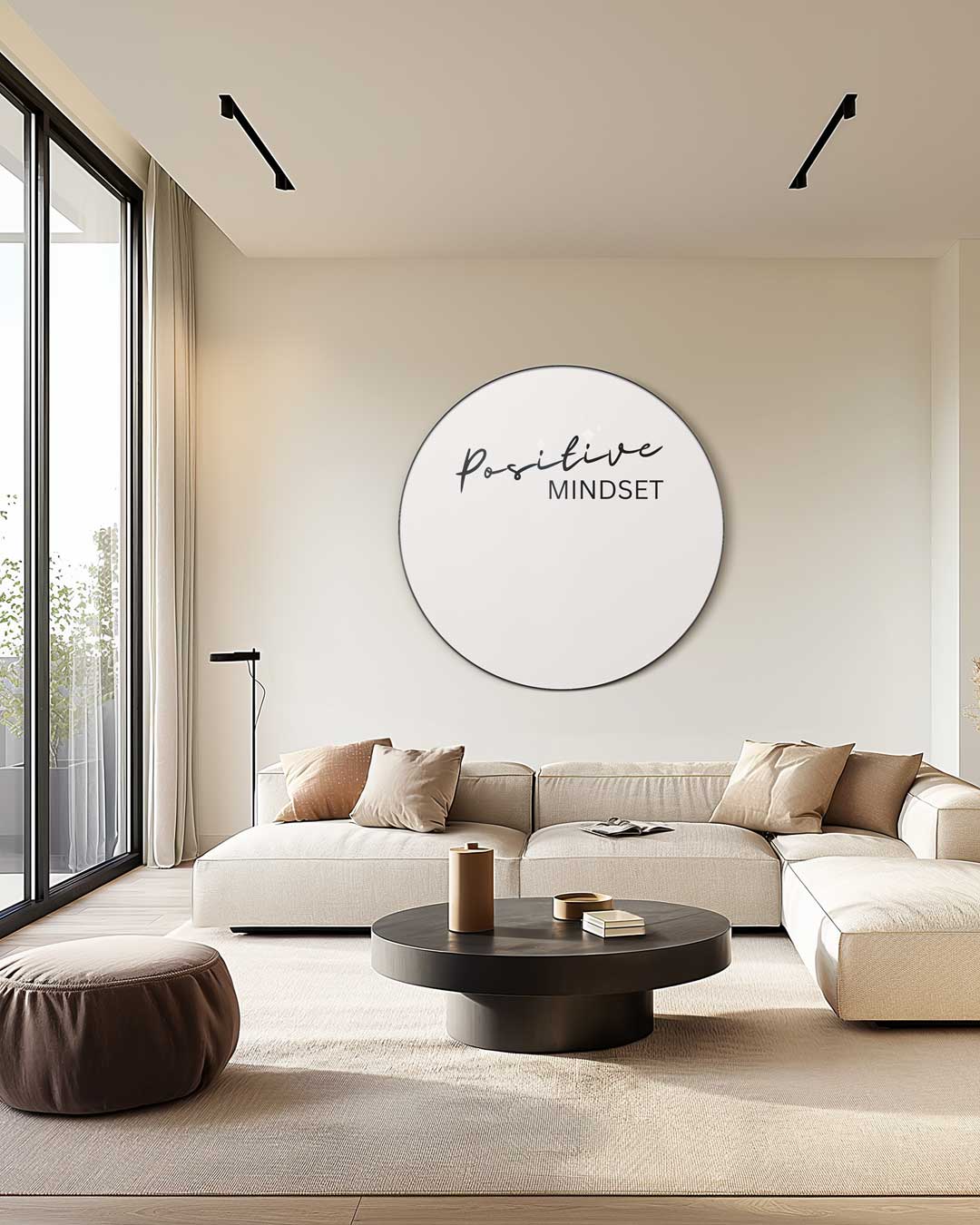 Positive Mindset Muurcirkel-WallArtistic