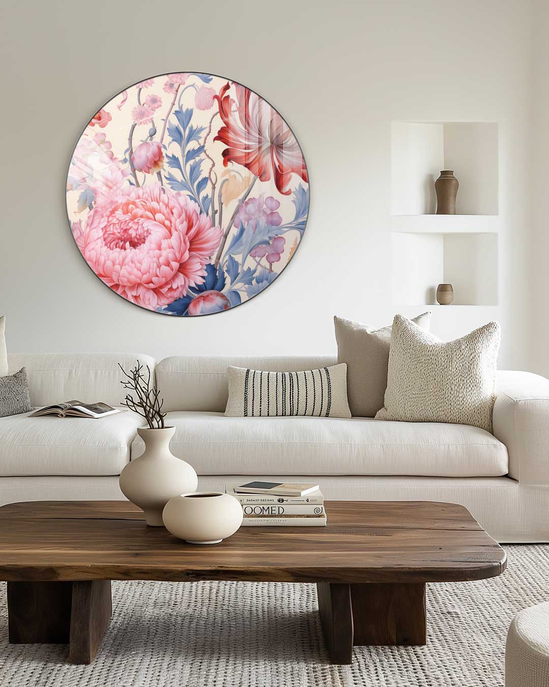 Bloemenpracht Muurcirkel-WallArtistic
