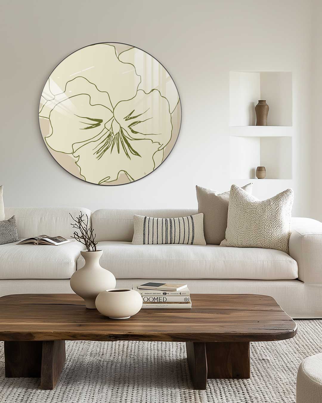 Bloemen Muurcirkel-WallArtistic