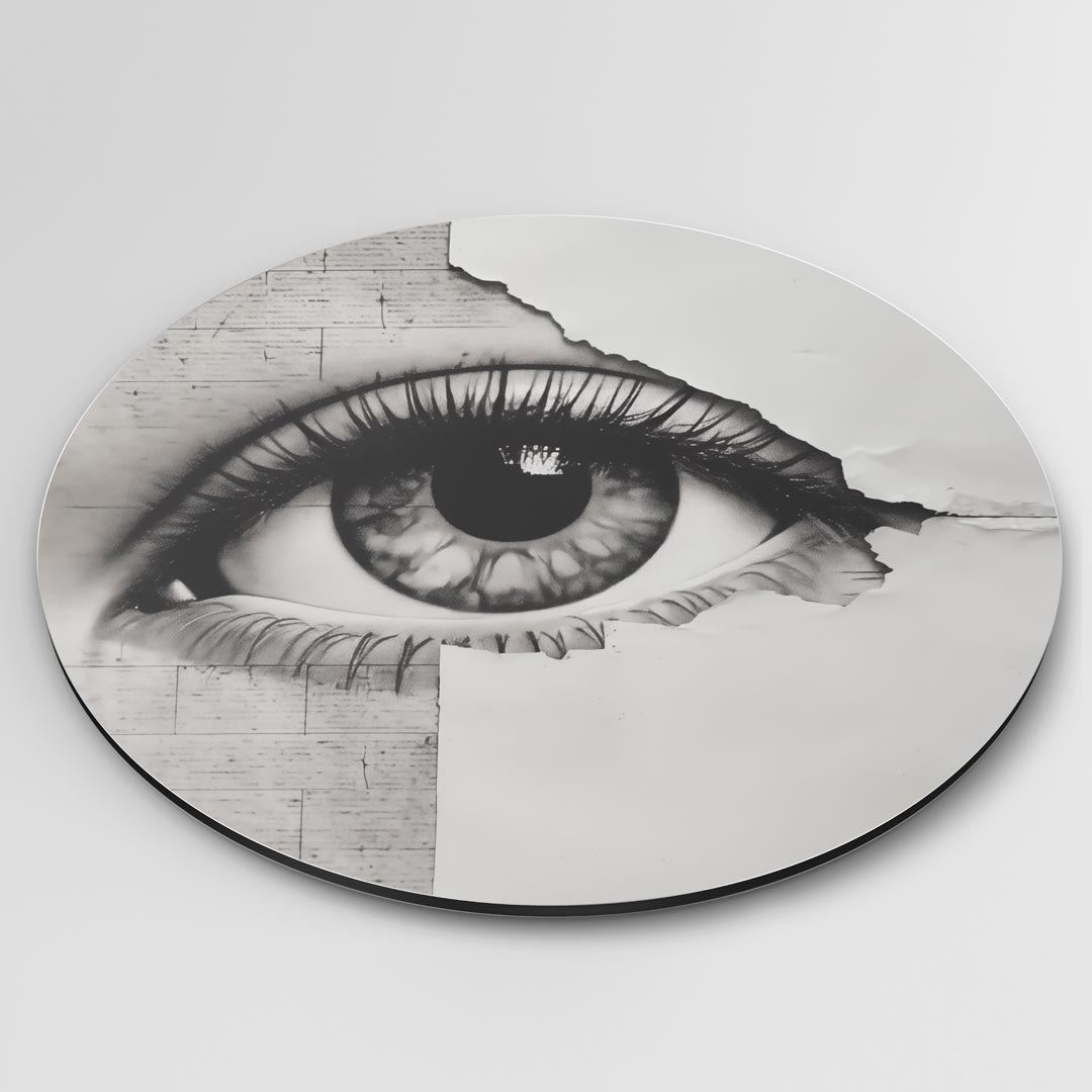 Oog voor Detail Muurcirkel-WallArtistic