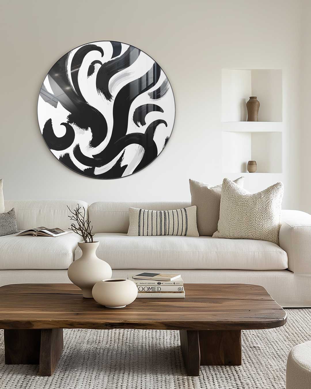Moderne Abstracte Muurcirkel-WallArtistic