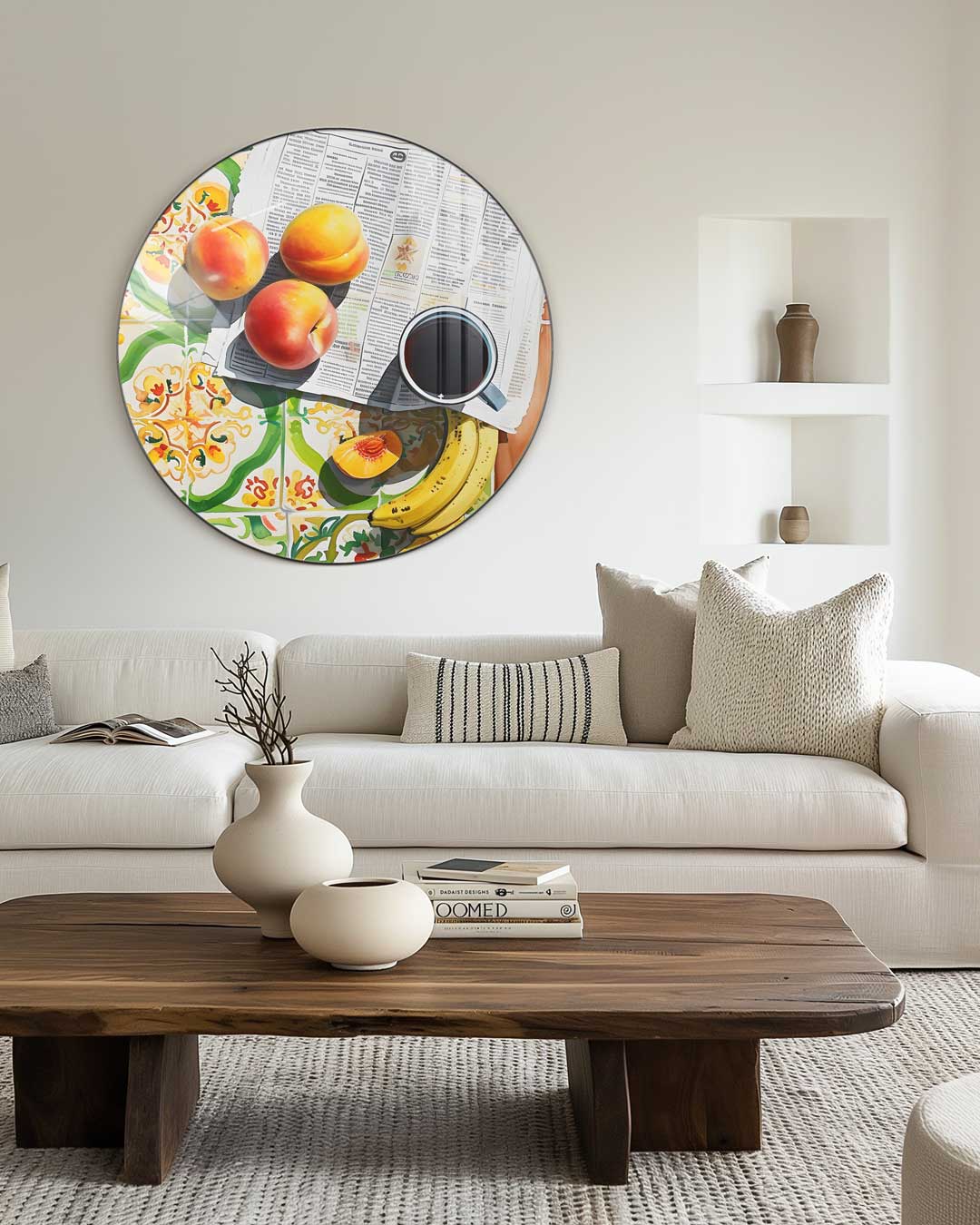 Kleurrijke Mediterrane Muurcirkel-WallArtistic