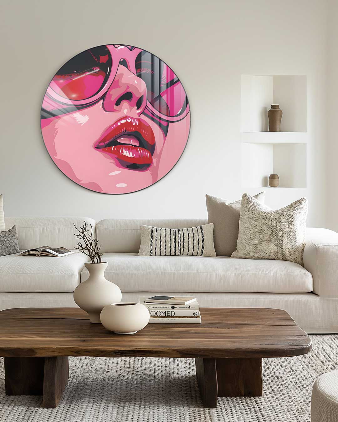 Trendy Pop-Art Muurcirkel-WallArtistic
