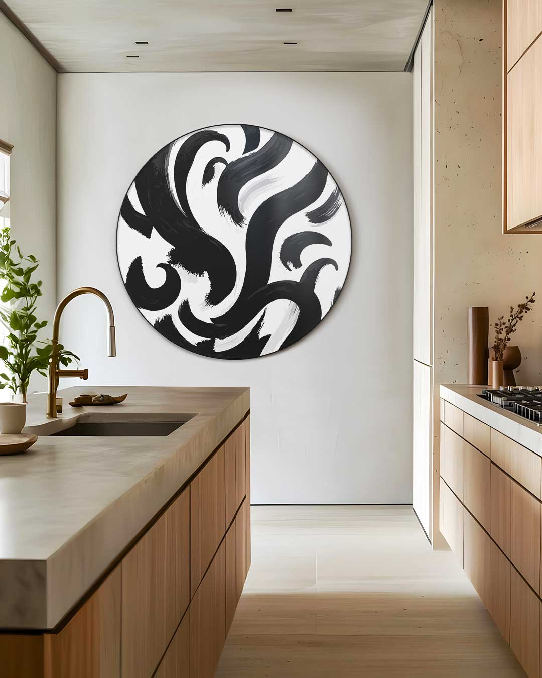 Moderne Abstracte Muurcirkel-WallArtistic