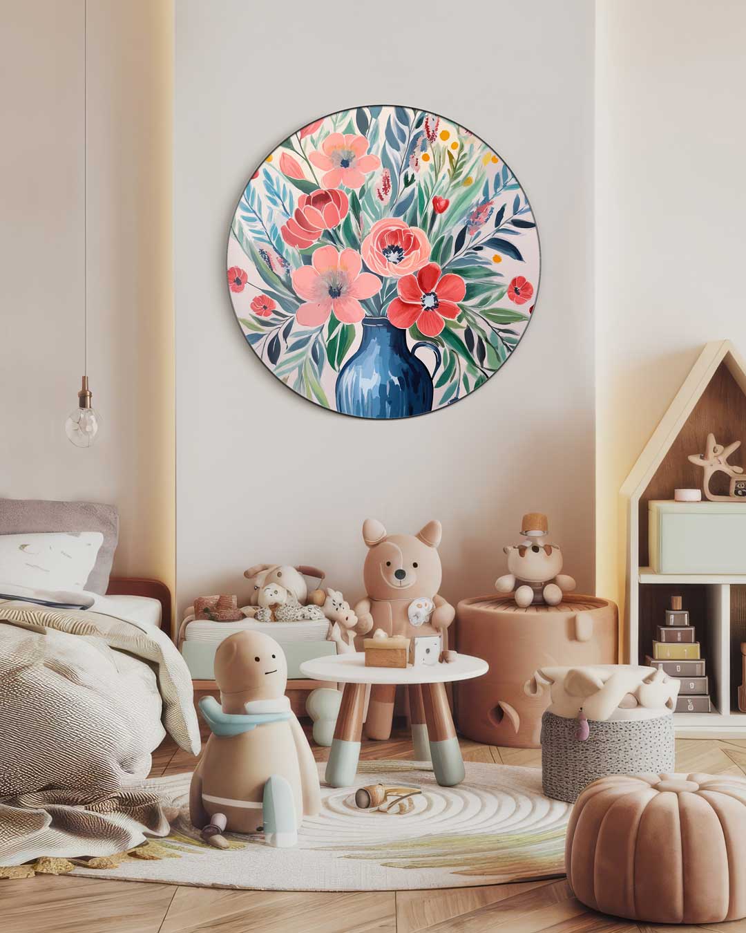 Bloemenpracht Muurcirkel-WallArtistic