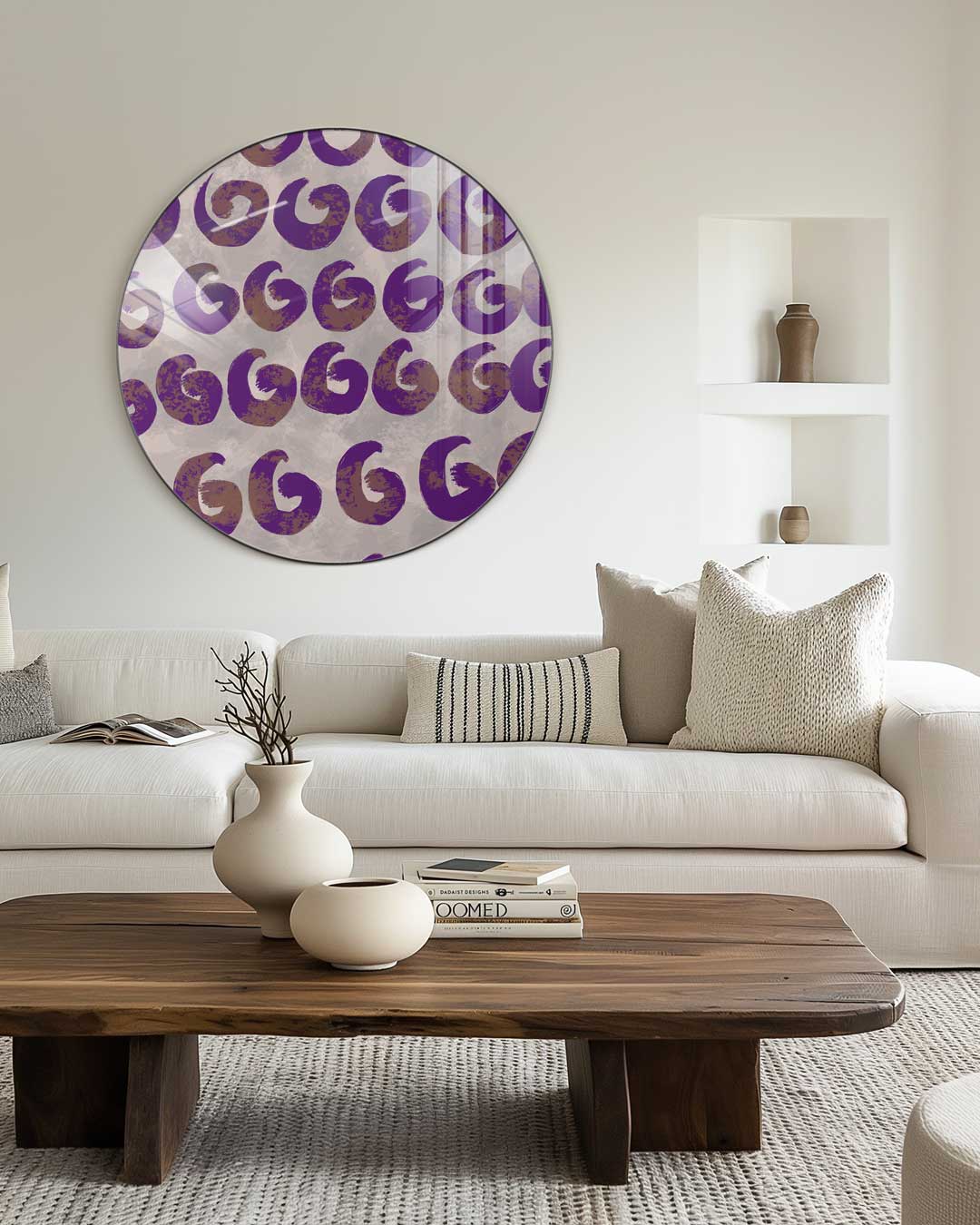 Spirals op Stijlvolle Muurcirkel-WallArtistic