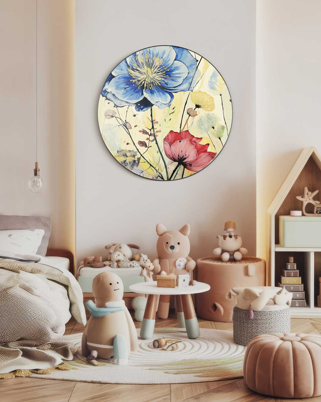 Bloemenpracht Muurcirkel-WallArtistic