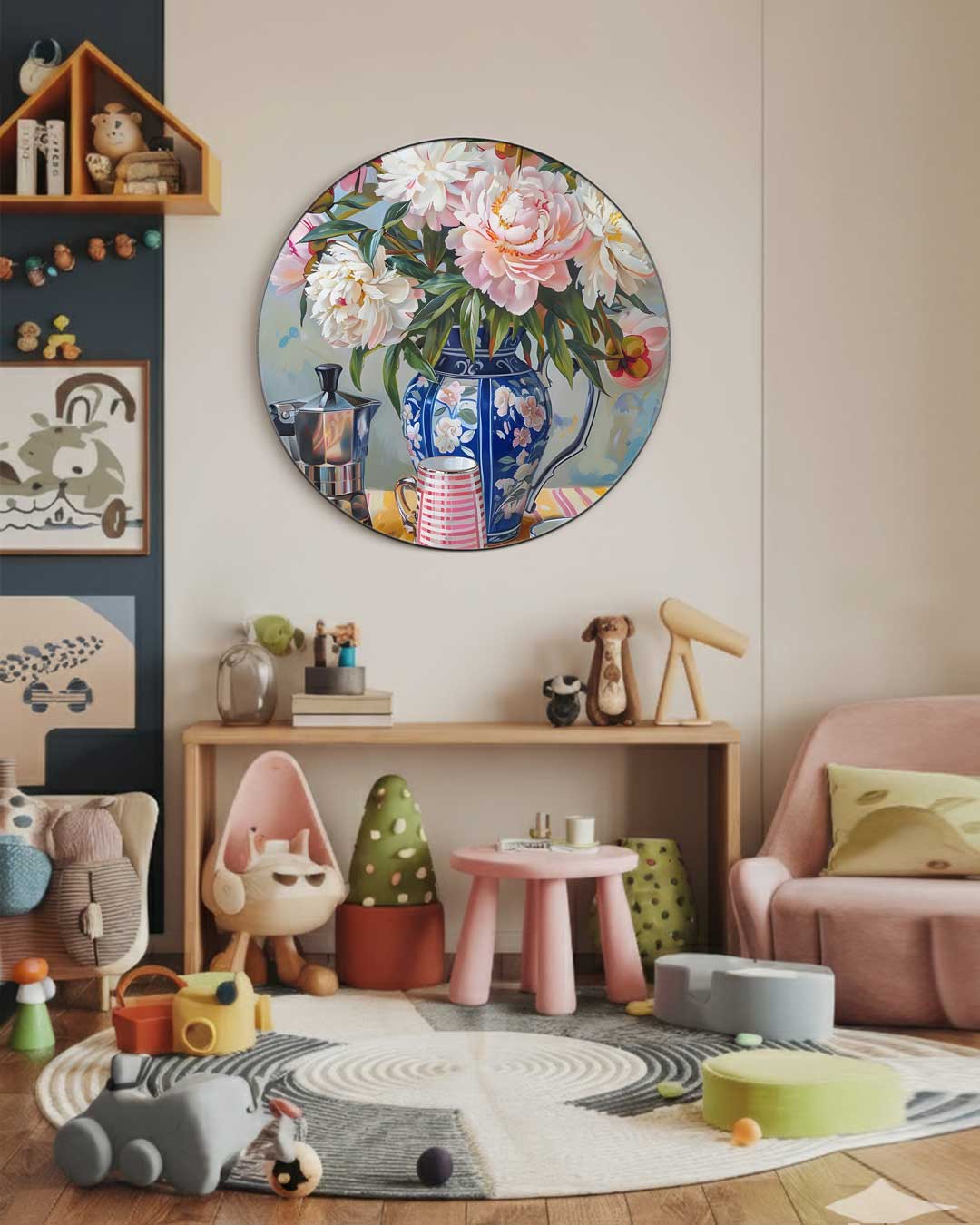 Bloemen Muurcirkel-WallArtistic