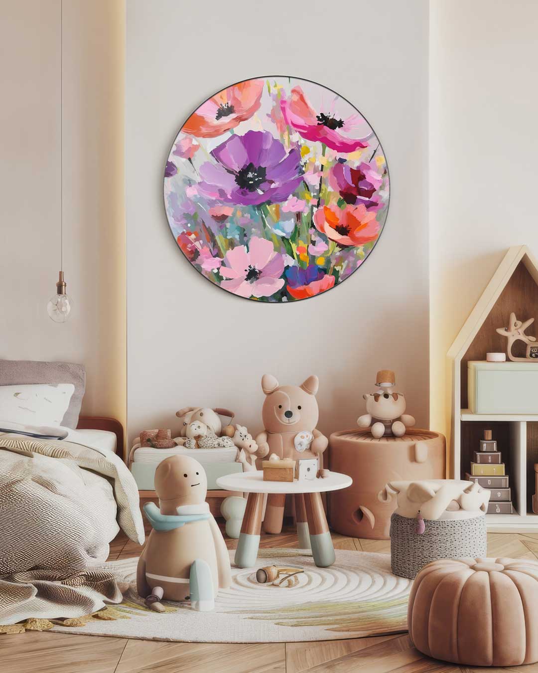 Bloemenpracht Muurcirkel-WallArtistic