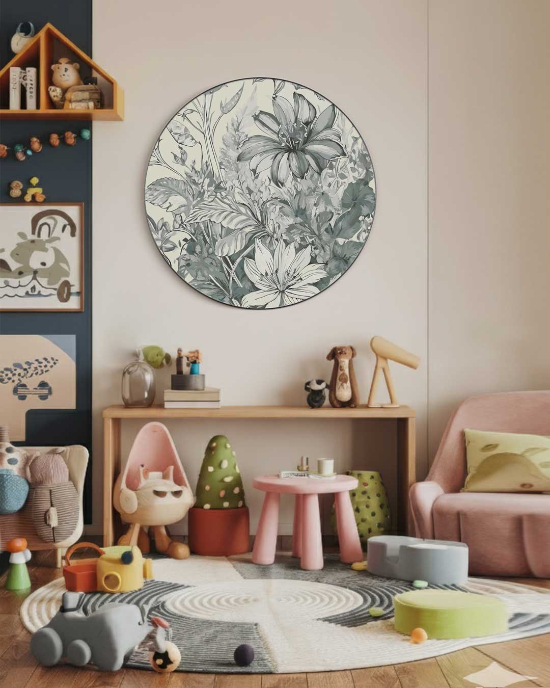 Botanische Muurcirkel-WallArtistic