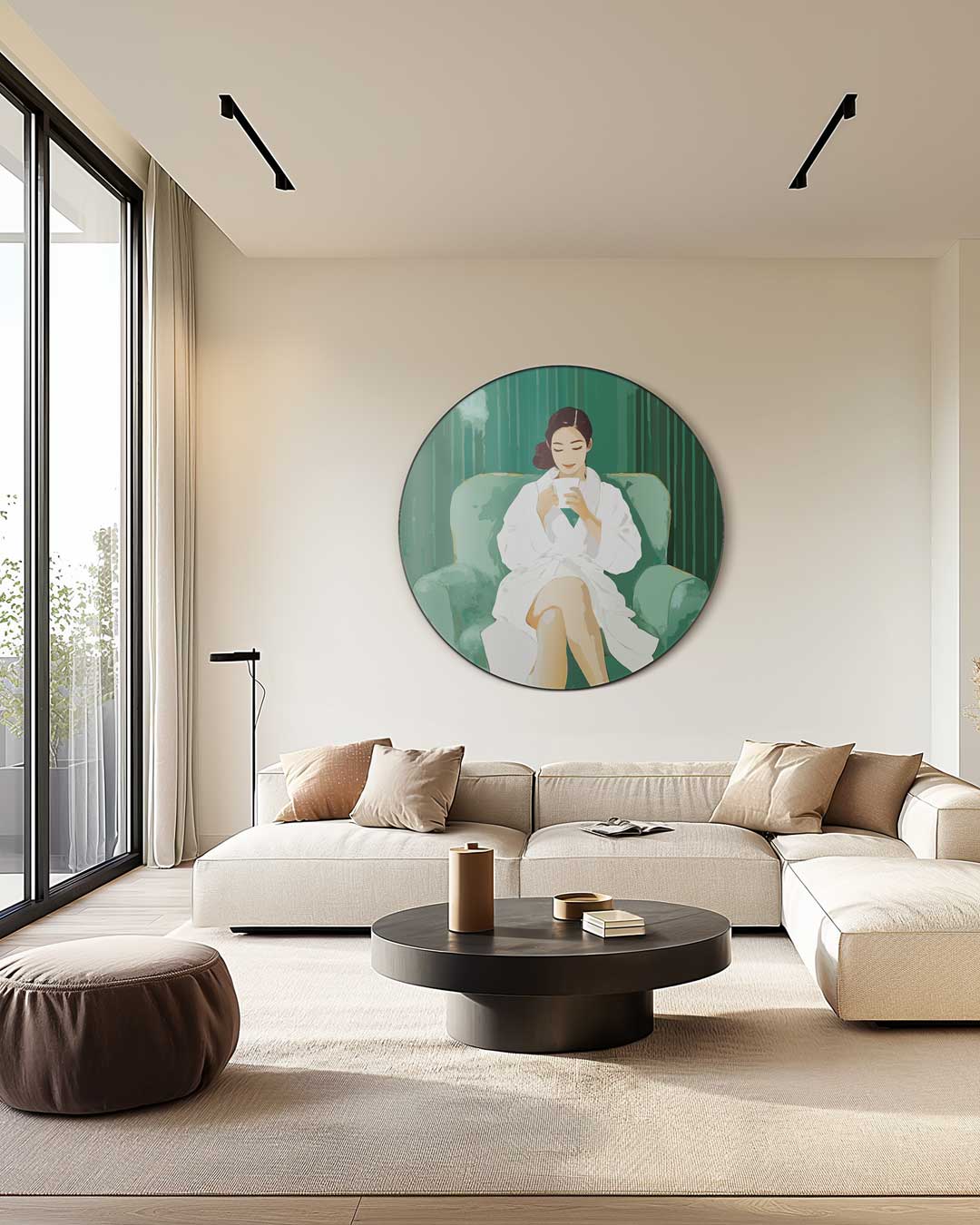 Relax en Ontspan Muurcirkel-WallArtistic