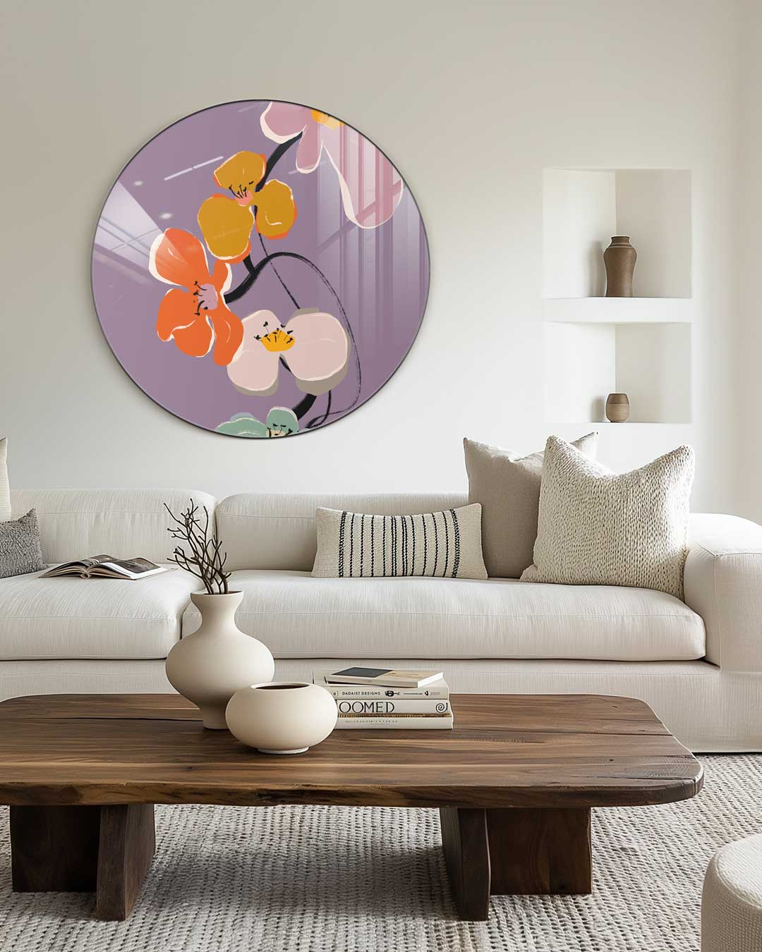Bloemenpracht Muurcirkel-WallArtistic