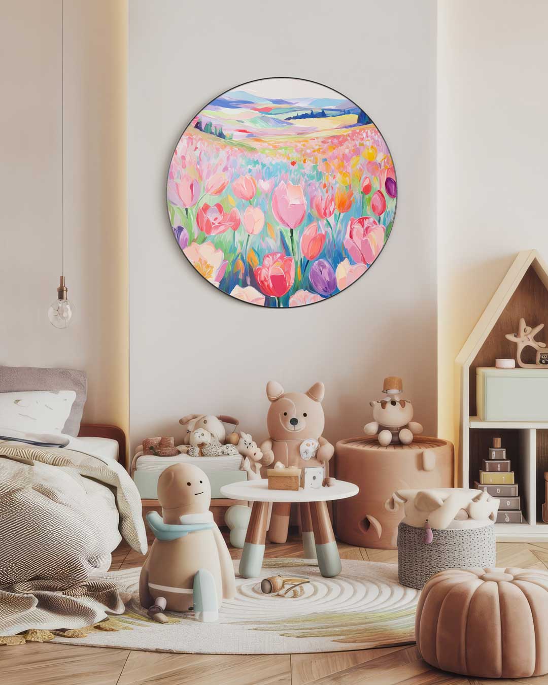 Bloemenweelde Muurcirkel-WallArtistic