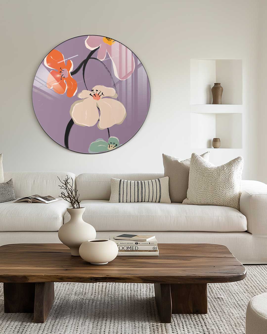 Bloemenpracht Muurcirkel-WallArtistic