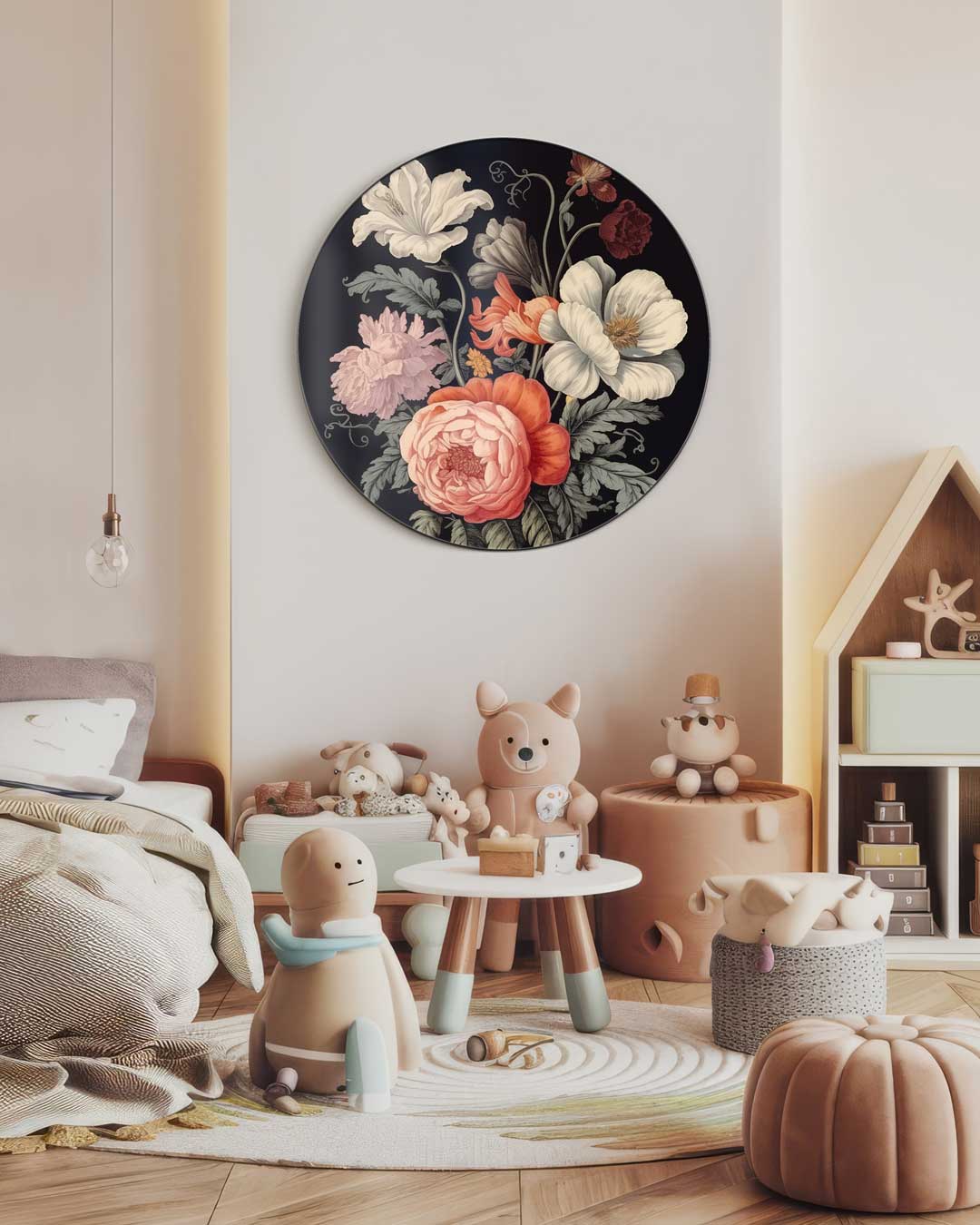 Bloemenpracht Muurcirkel-WallArtistic