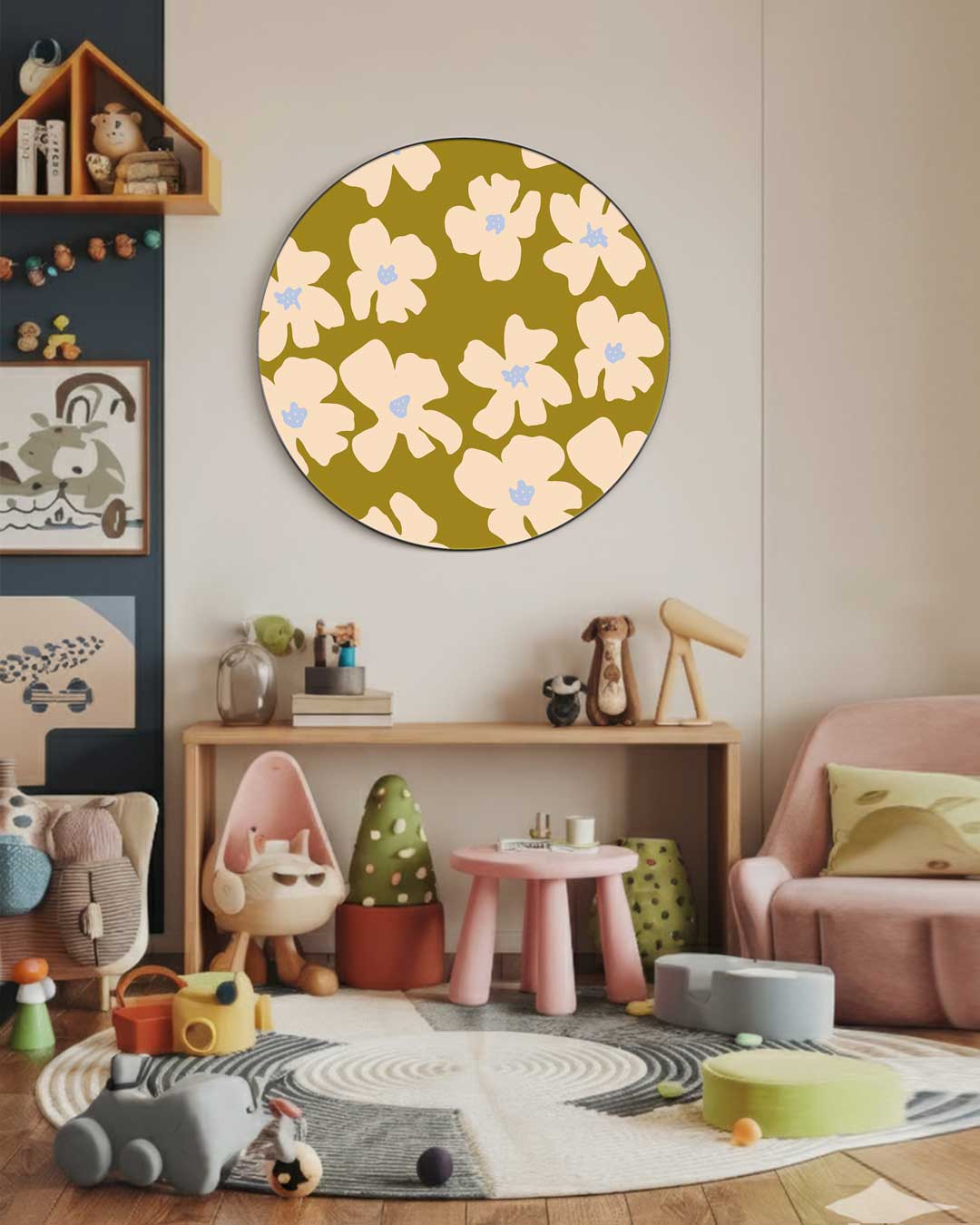 Bloemenpracht Muurcirkel-WallArtistic