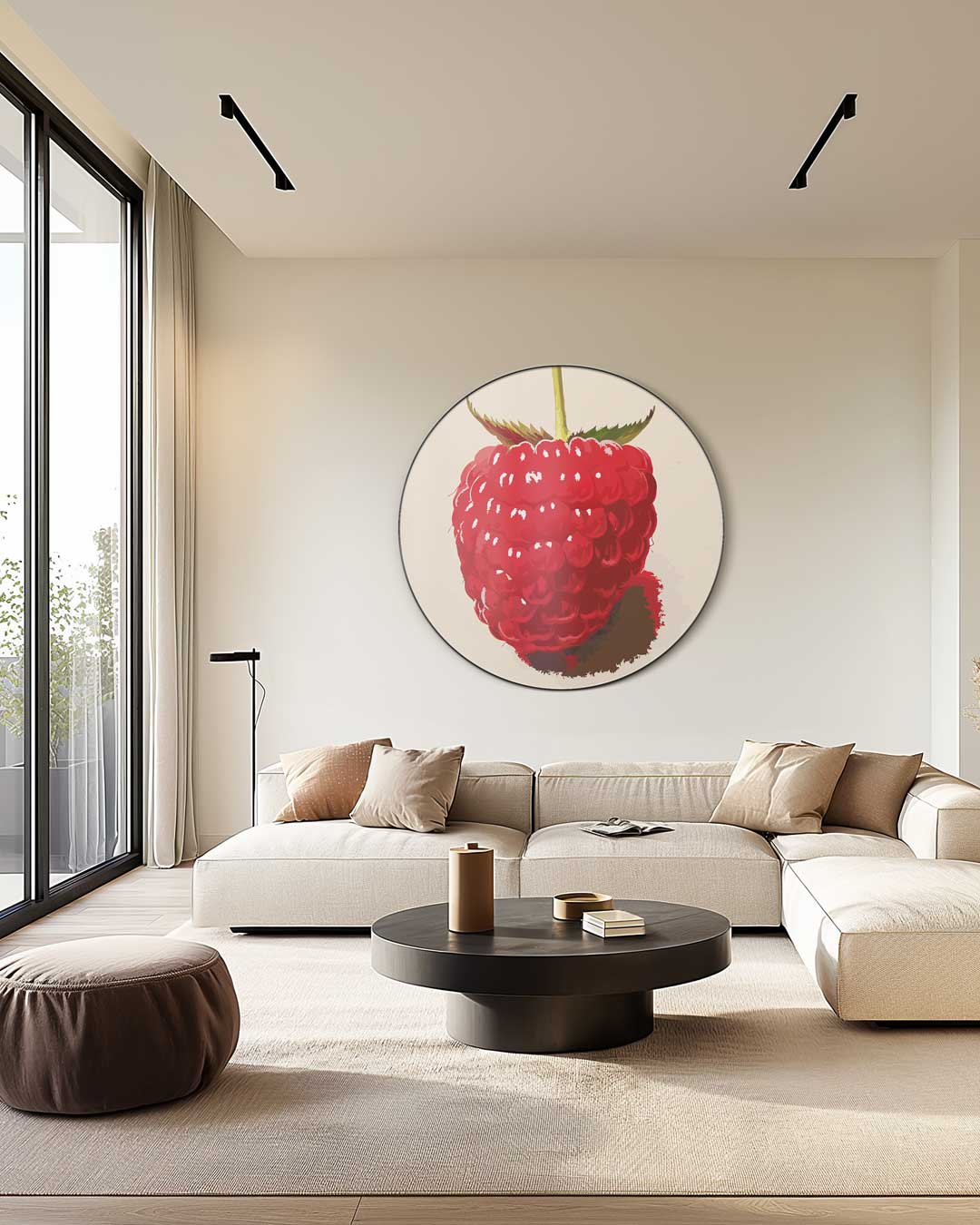 Framboos Muurcirkel-WallArtistic