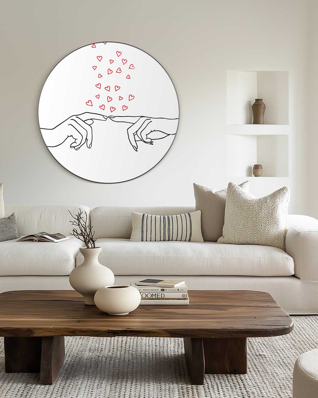 Liefdevolle Handen Muurcirkel-WallArtistic