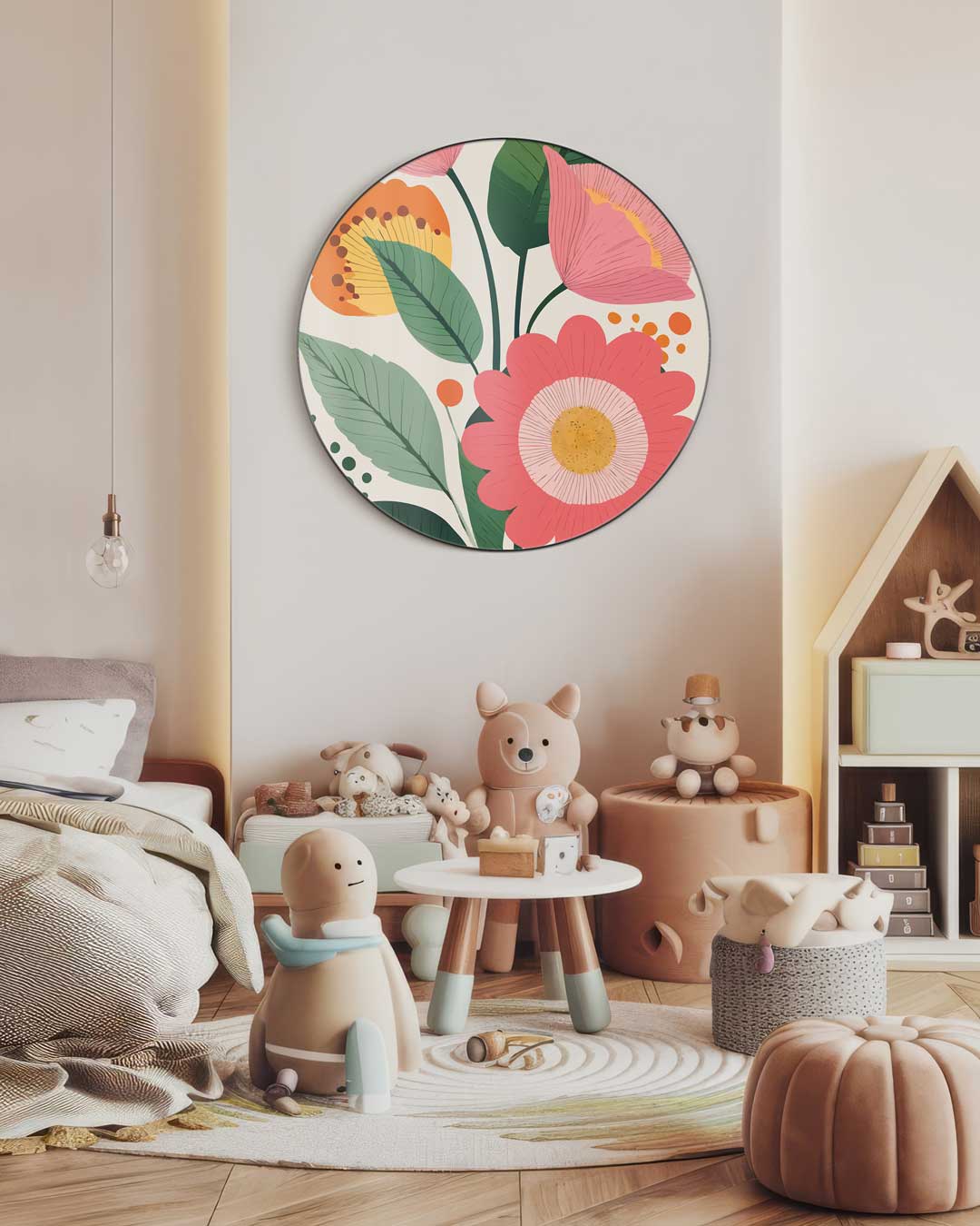 Bloemen Muurcirkel-WallArtistic