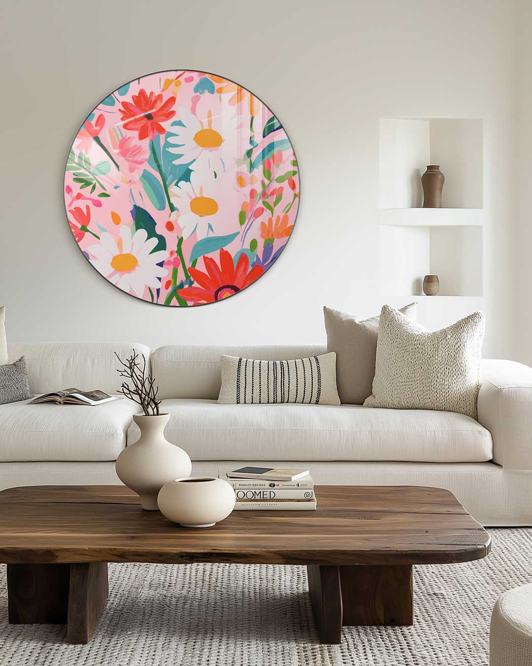 Bloemenpracht Muurcirkel-WallArtistic