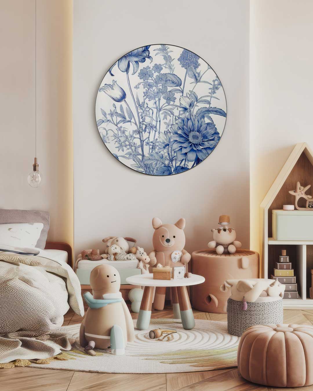 Bloemenpracht Muurcirkel-WallArtistic