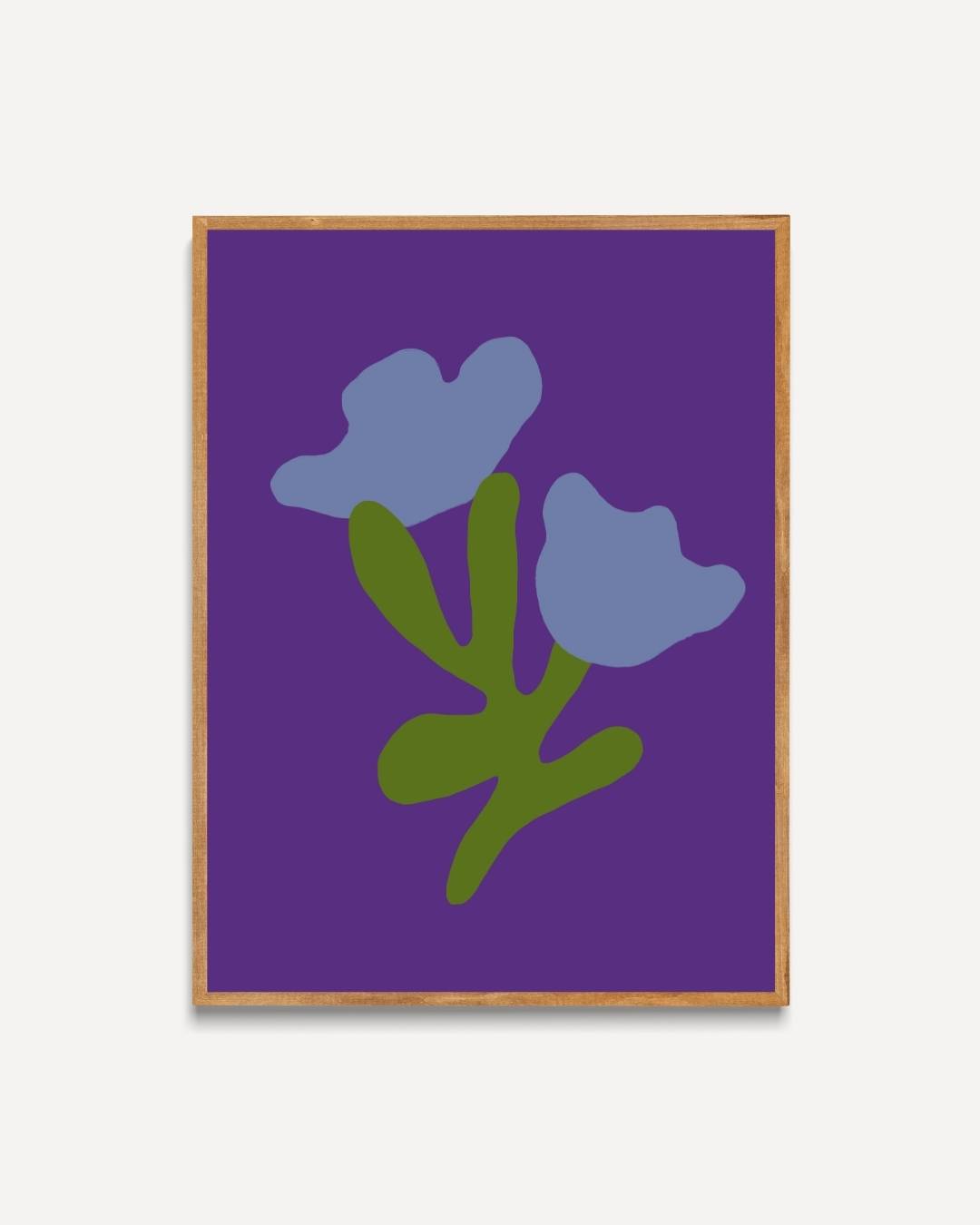 Abstracte bloemencompositie Poster