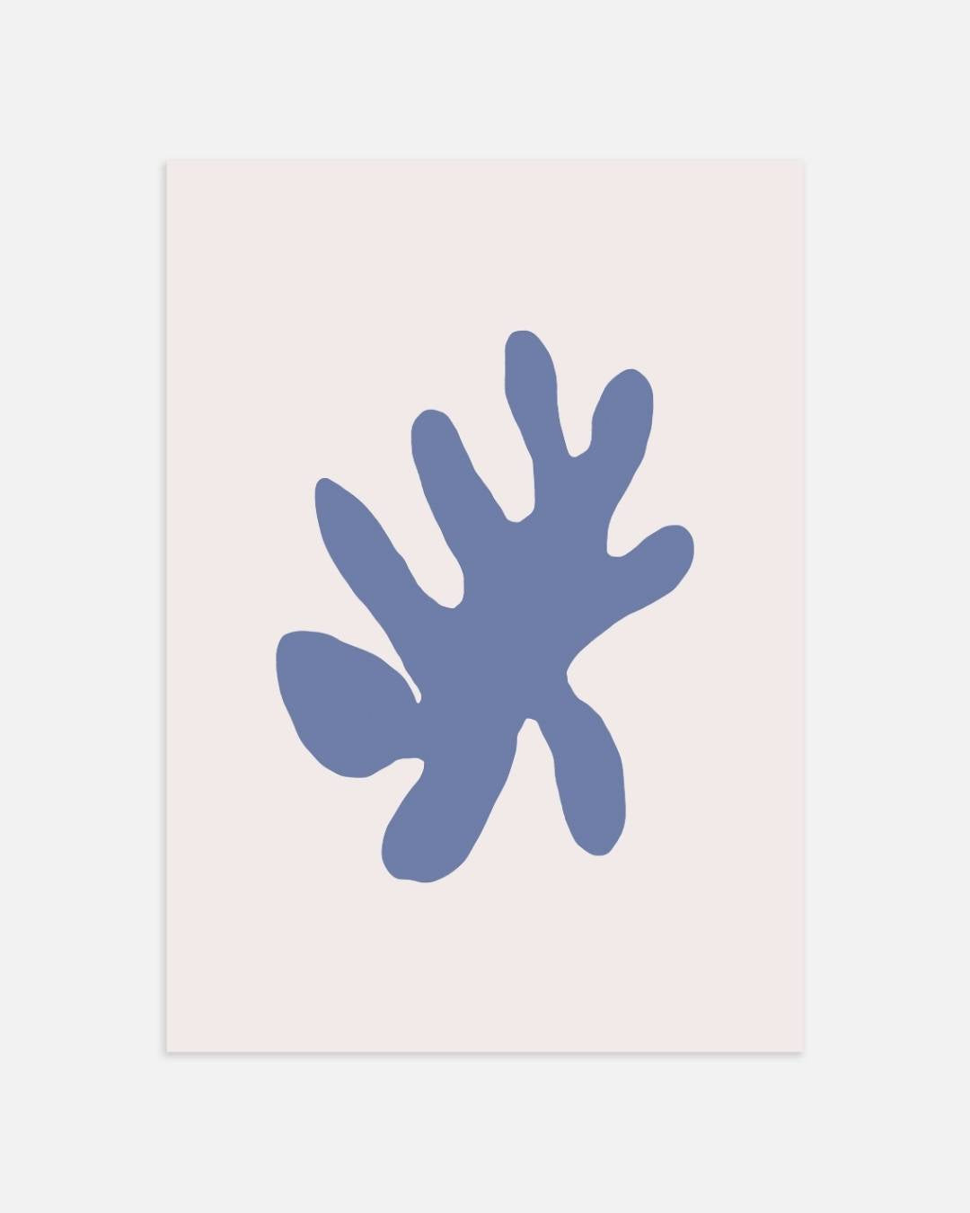 Abstract blauwe structuur Poster