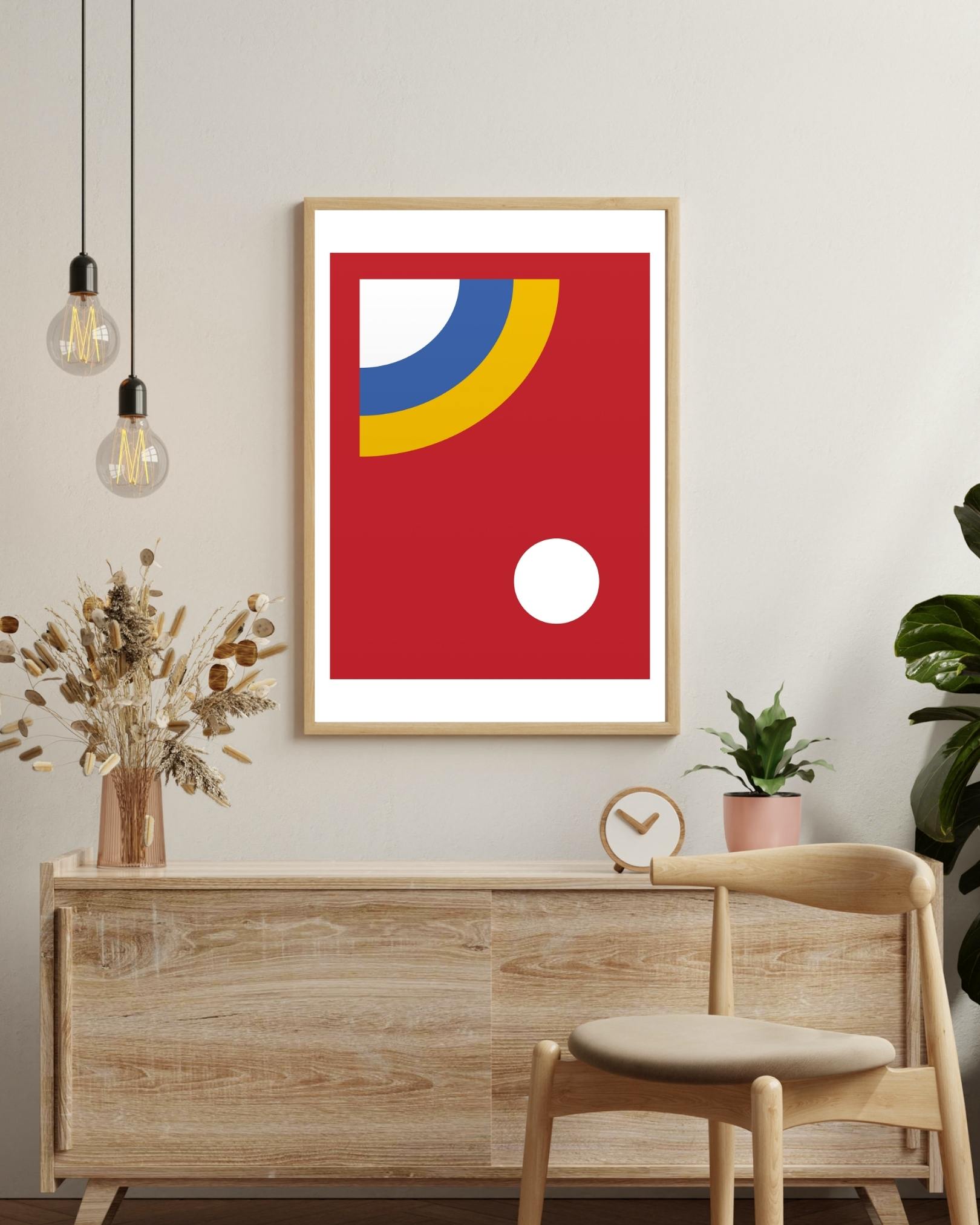 Rode stip Poster