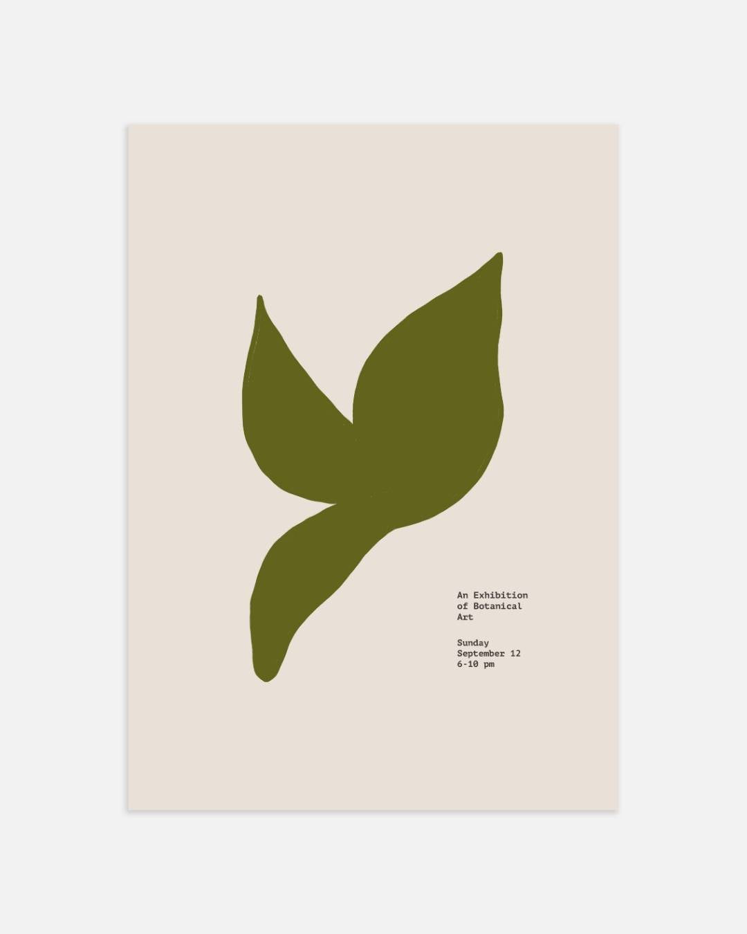Abstracte maritieme vorm Poster