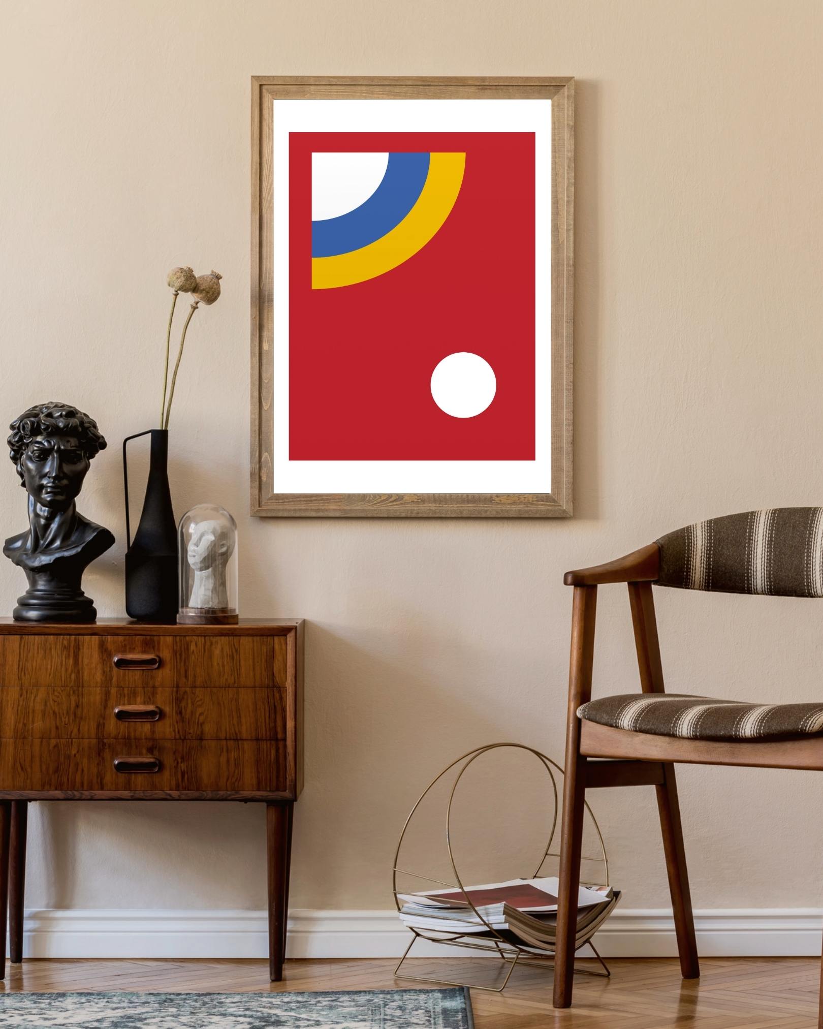 Rode stip Poster