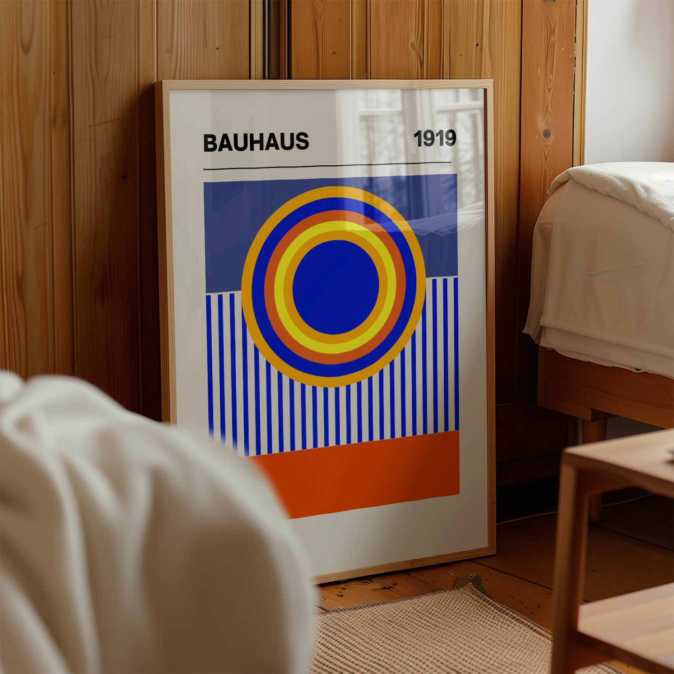 Retro Cirkelkunst Poster