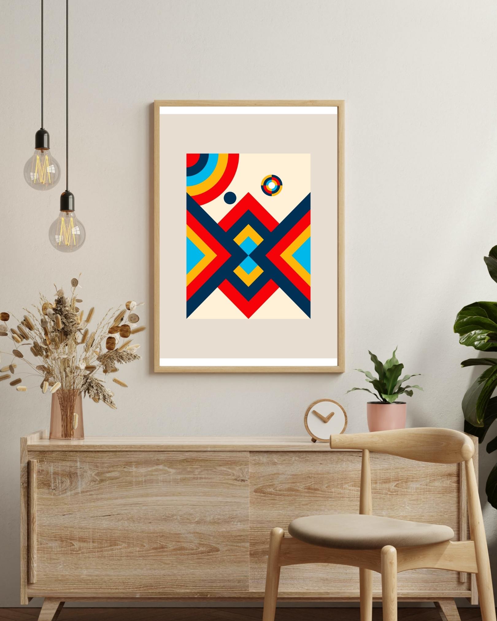 Rode stippen Poster