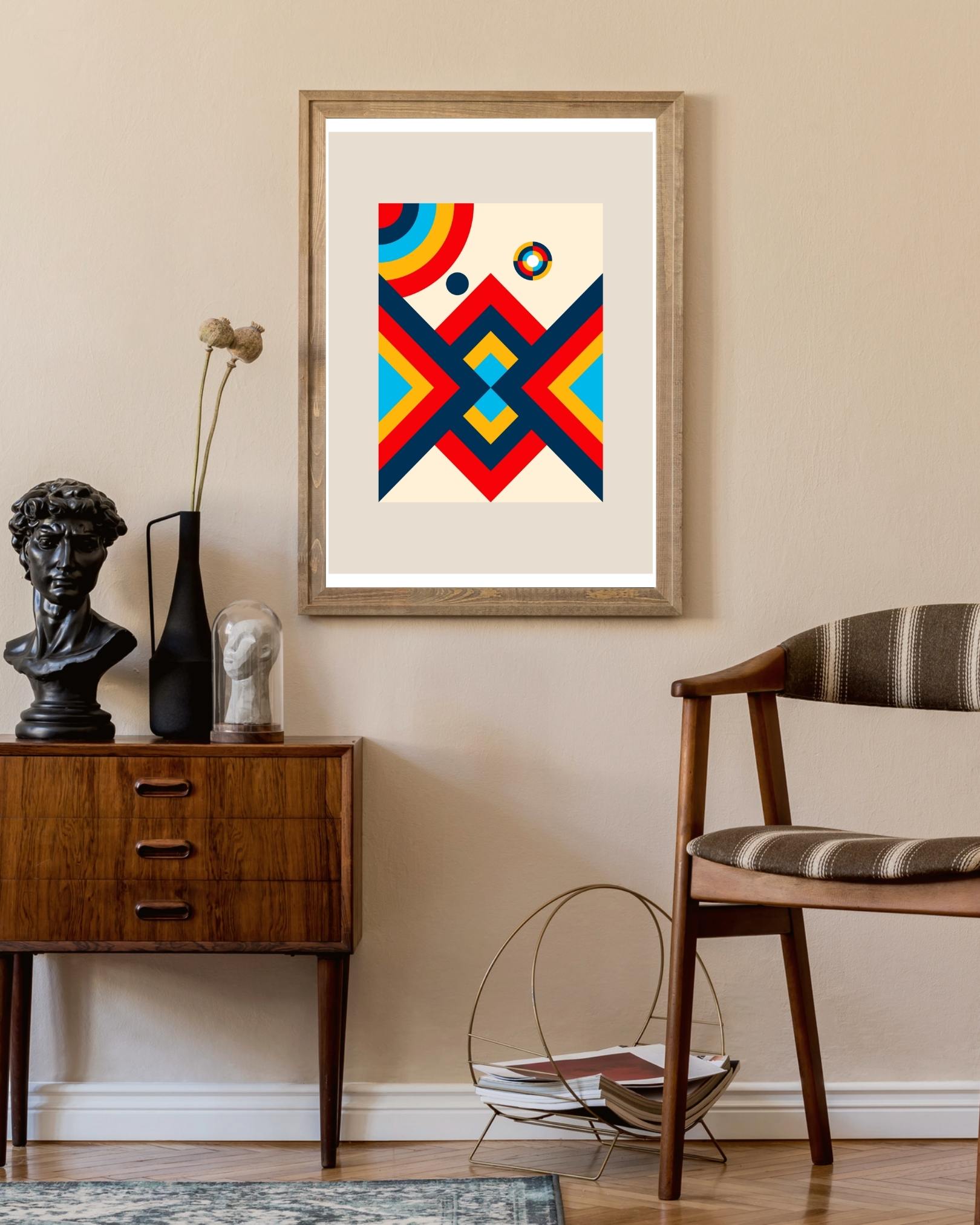 Rode stippen Poster