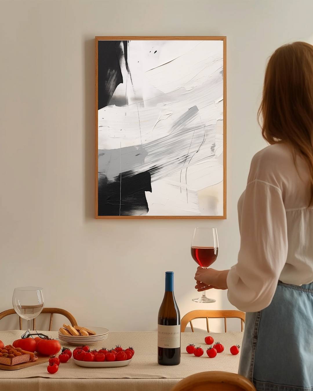Moderne abstracte lagen Poster