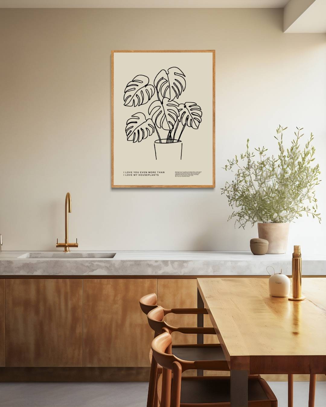 Monstera plant Poster